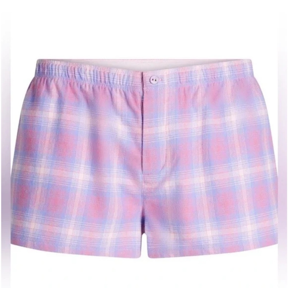 NWT Skims Flannel Sleep Short Boxer